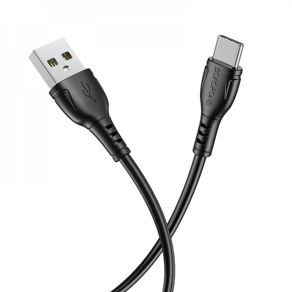 Borofone BX51 Triumph USB 2.0 Cable USB-C male - USB-A male Μαύρο 1m (43930)