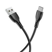 Borofone BX51 Triumph USB 2.0 Cable USB-C male - USB-A male Μαύρο 1m (43930)
