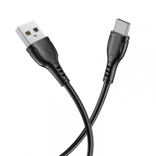Borofone BX51 Triumph USB 2.0 Cable USB-C male - USB-A male Μαύρο 1m (43930)