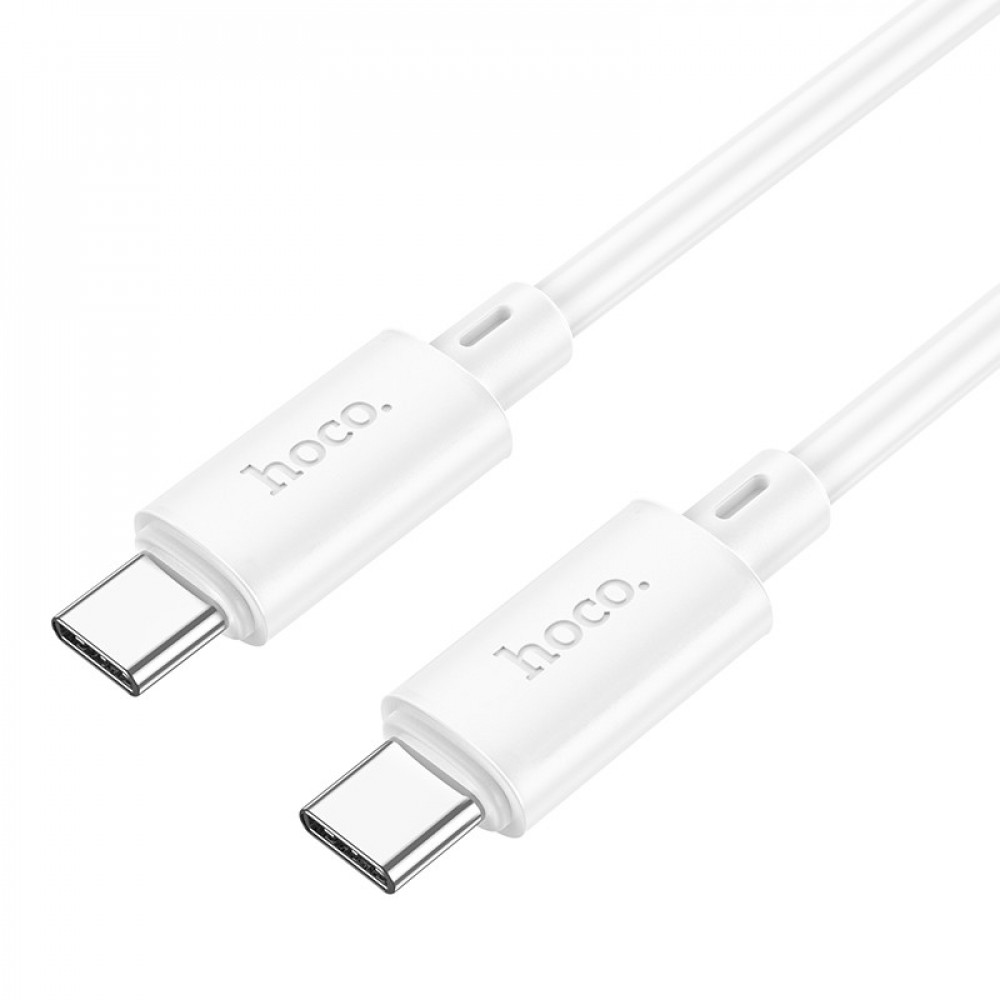 Hoco X88 USB 2.0 Cable USB-C male - USB-C 60W Λευκό 1m (HOC-X88c-W)