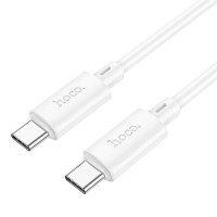 Hoco X88 USB 2.0 Cable USB-C male - USB-C 60W Λευκό 1m (HOC-X88c-W)