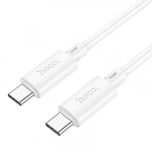 Hoco X88 USB 2.0 Cable USB-C male - USB-C 60W Λευκό 1m (HOC-X88c-W)