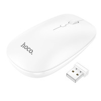 Hoco Bluetooth Ποντίκι GM15 Business Wireless Mouse με 3 Πλήκτρα Λευκό