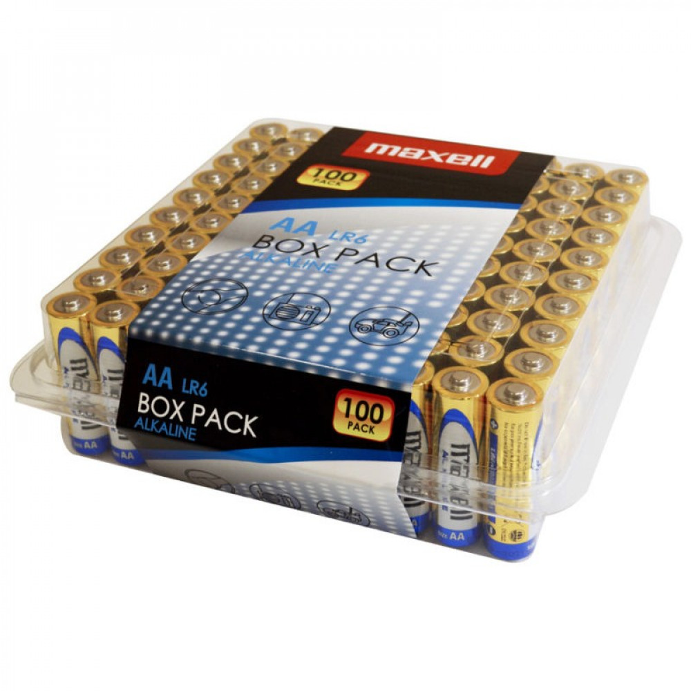 Maxell Αλκαλικές Μπαταρίες AA 1.5V 100τμχ