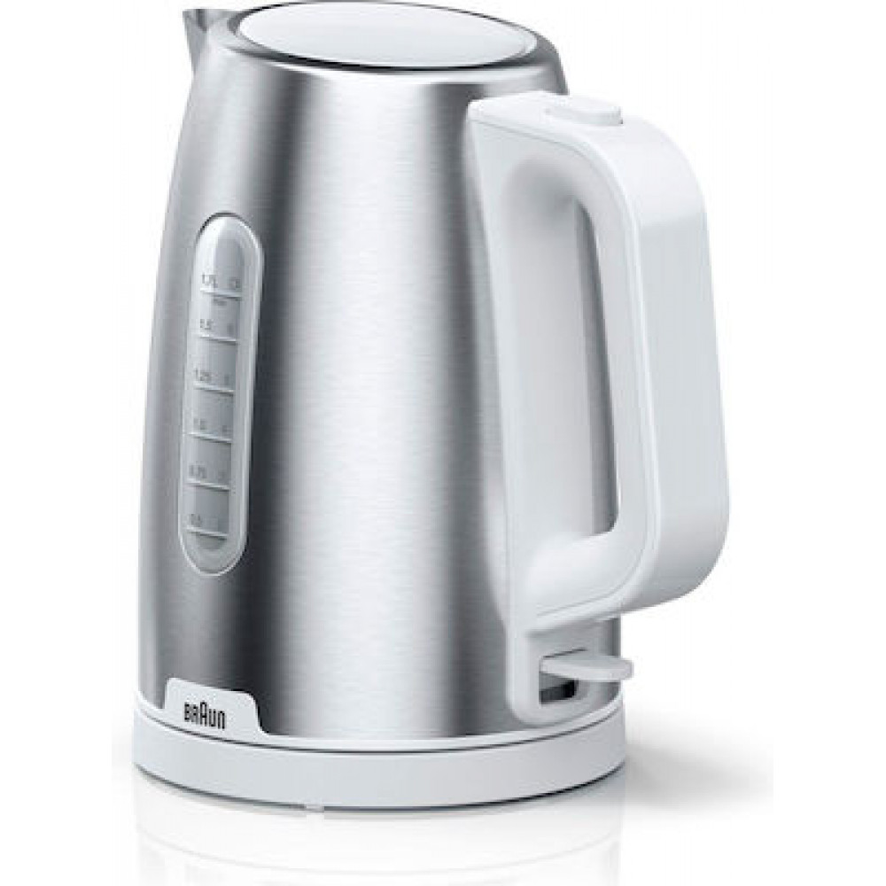 Braun WK1500WH Βραστήρας 1.7lt 2200W Ασημί
