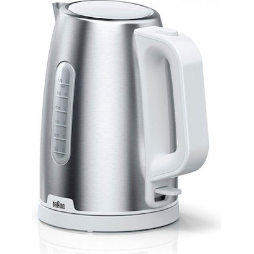 Braun WK1500WH Βραστήρας 1.7lt 2200W Ασημί