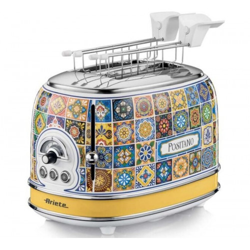 Ariete Positano 0155/0P 00C01550PAR0 Φρυγανιέρα 2 Θέσεων 810W Πολύχρωμη