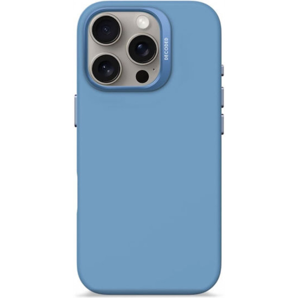 Decoded AntiMicrobial Silicone Backc. iPhone 16 Pro Light Blue