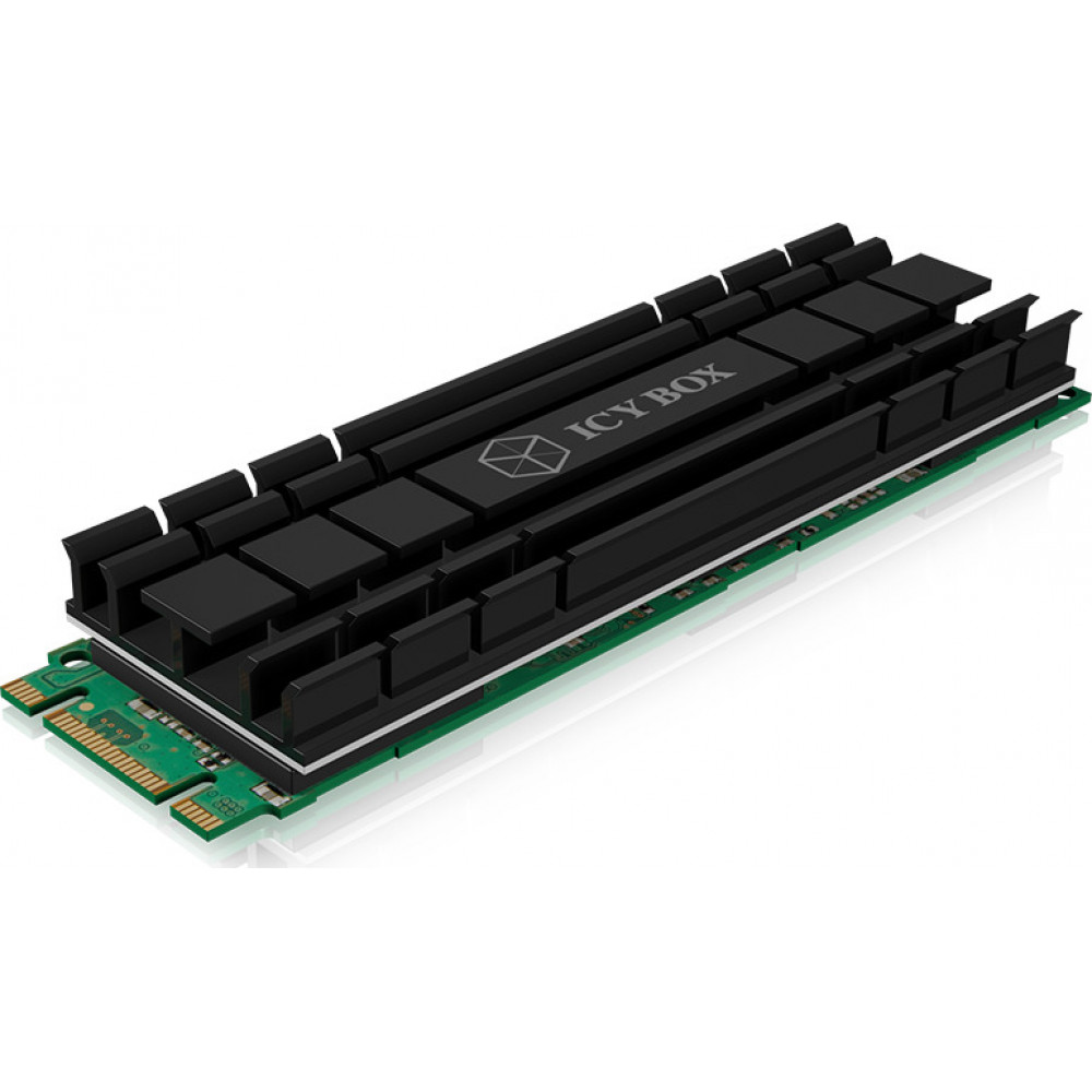 Icy Box Heat Sink for M.2 2280 SSD Ψύξη Μ.2 SSD Μαύρο