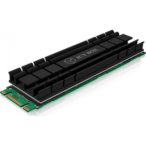 Icy Box Heat Sink for M.2 2280 SSD Ψύξη Μ.2 SSD Μαύρο