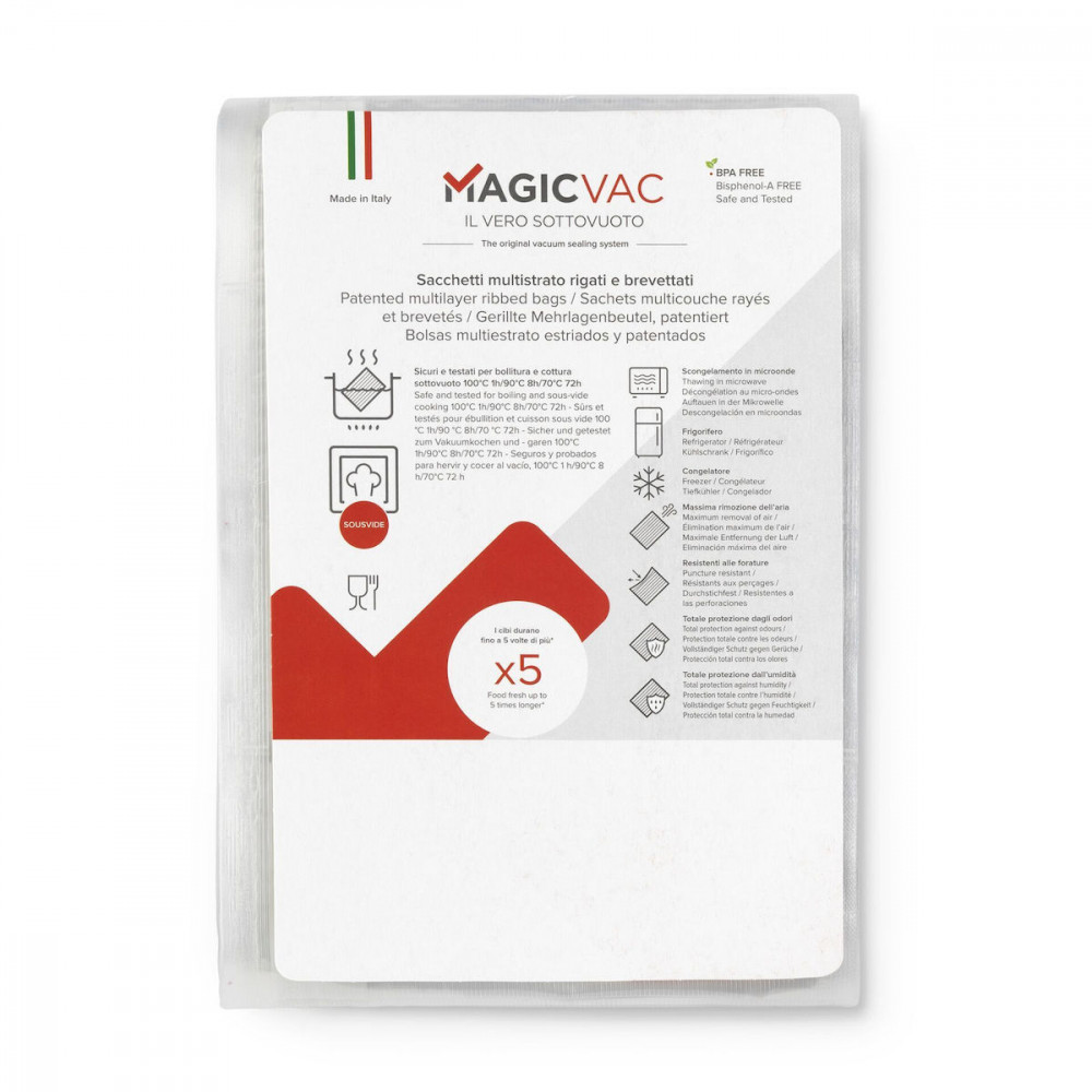 MagicVac 50 Vakuumbeutel mit Label 20 x 30 cm