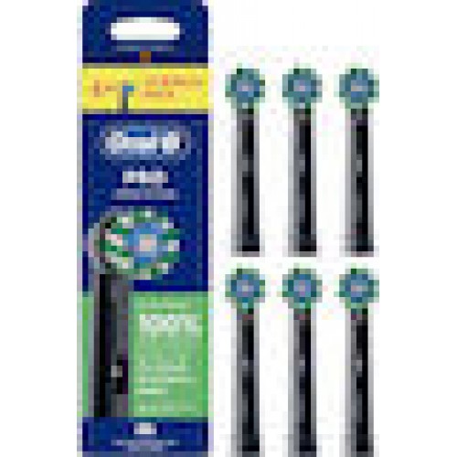 Oral-B Toothbrush Heads black Pro CrossAction 6pcs