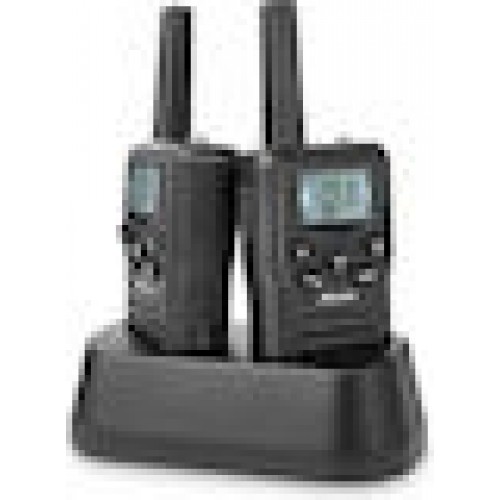 Alecto Walkie Talkie 2er Set 10 km Reichweite, Schwarz