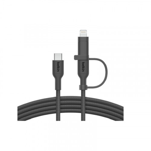 Belkin BOOST CHARGE 2-in-1 Kabel USB-C/Lig.1,5m ws.CAC003hq1.5MBK