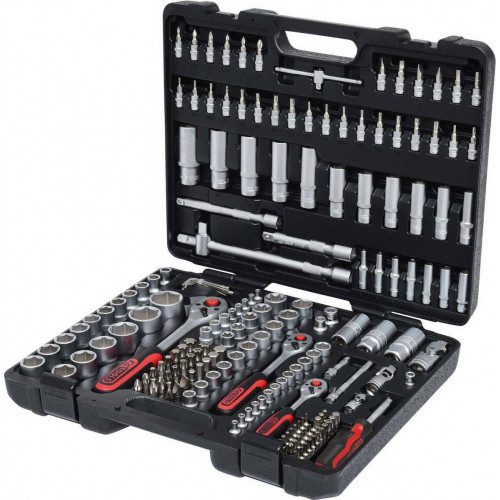 0S Tools 1/4 +3/8 +1/2 Socket Wrench-Set 179-pieces 917.0779