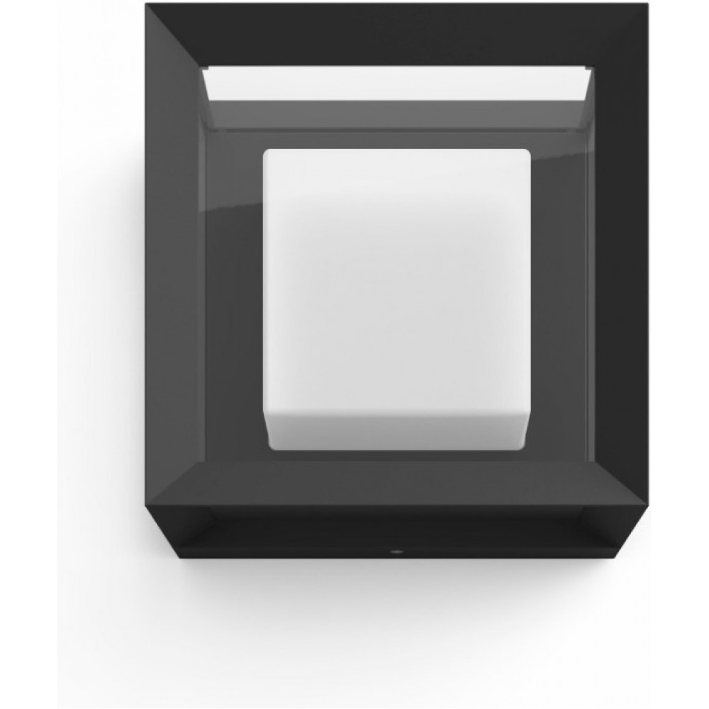 Philips Hue Econic square LED Wall Lamp black