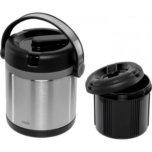 Emsa Mobility thermal container stainl. 1,2l black / anthracite