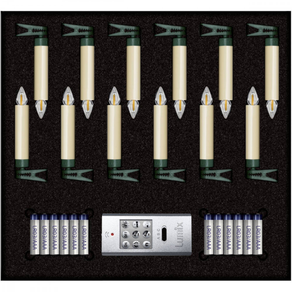 Krinner Lumix Superlight Flame Mini Ivory 12 pcs. Set