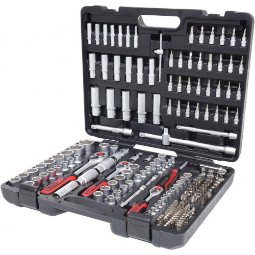 KS Tools 1/4 + 3/8 + 1/2 CHROMEplus Socket Set  195 pcs