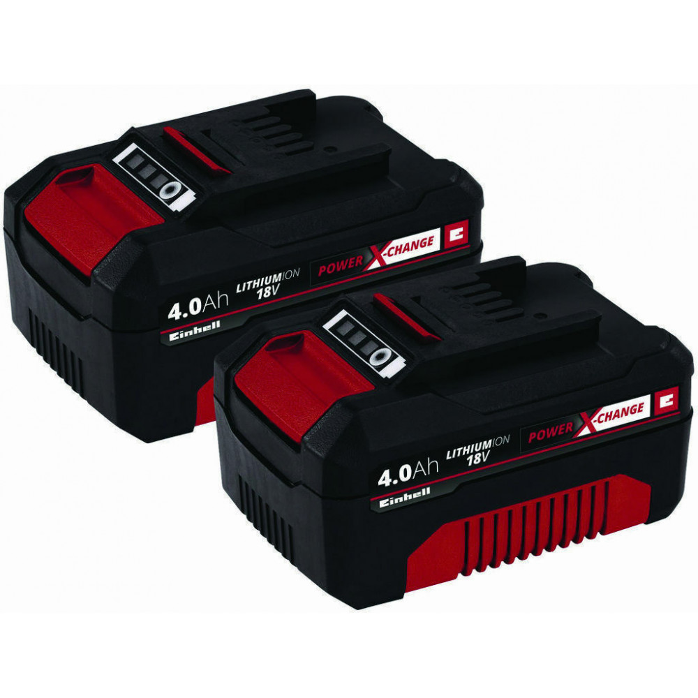 Einhell Σετ 2 Μπαταριών Εργαλείου Λιθίου 18V με Χωρητικότητα 4Ah