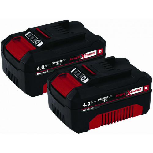 Einhell Σετ 2 Μπαταριών Εργαλείου Λιθίου 18V με Χωρητικότητα 4Ah