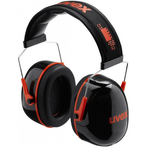 uvex capsule ear prot. K3 black/red