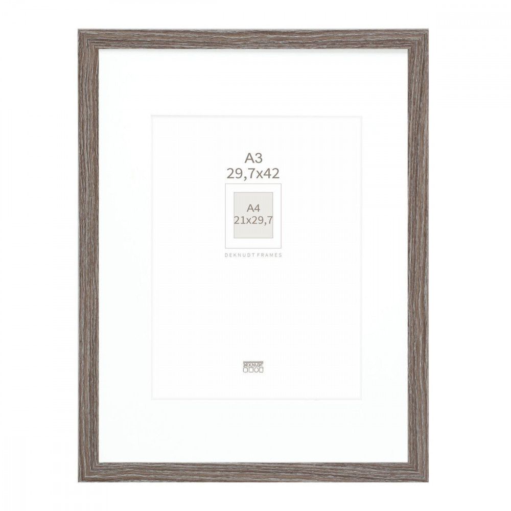 Deknudt S66KH3 P1 DIN A3 29,7x42 Holz grey mit Passepartout