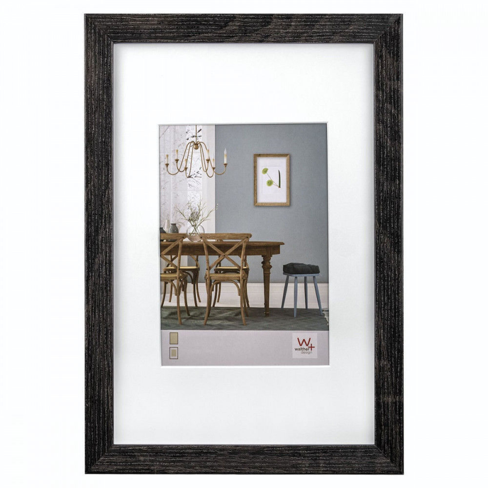 Walther Fiorito dark grey 30x40 Wood incl. Passepartout EF040D