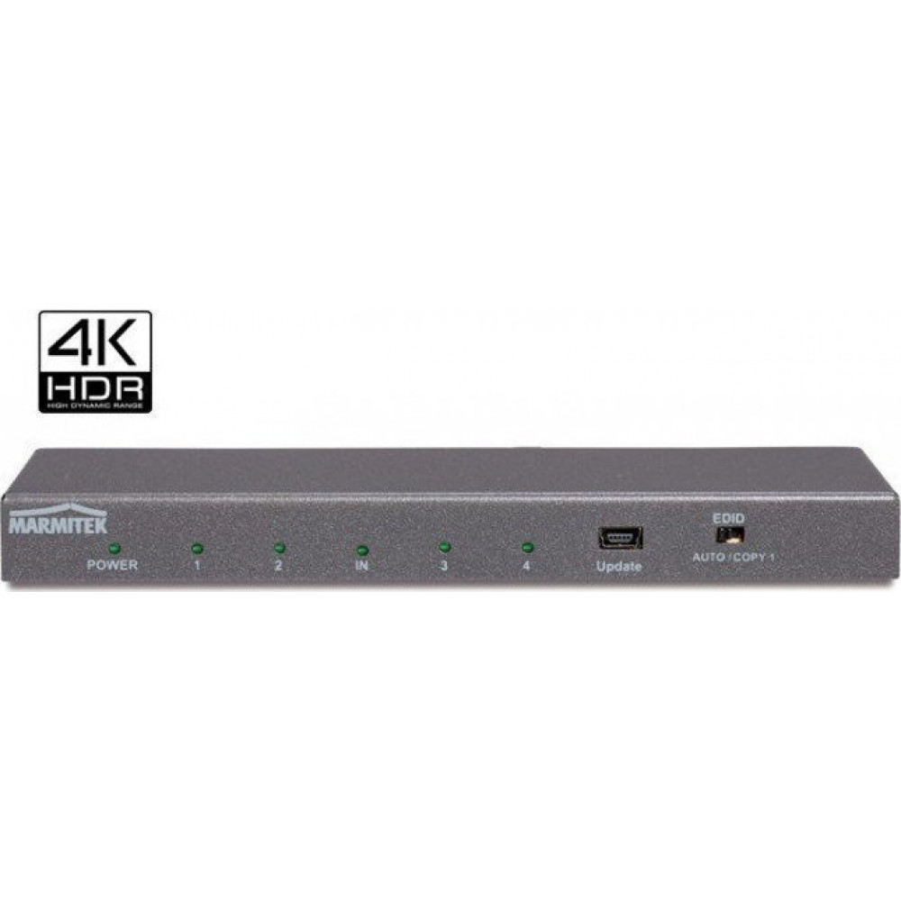 Marmitek Split 614 UHD 2.0 HDMI Splitter 1 in/4 out