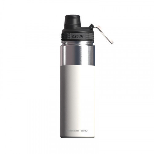 Asobu Alpine Flask Bottle White, 0.53 L