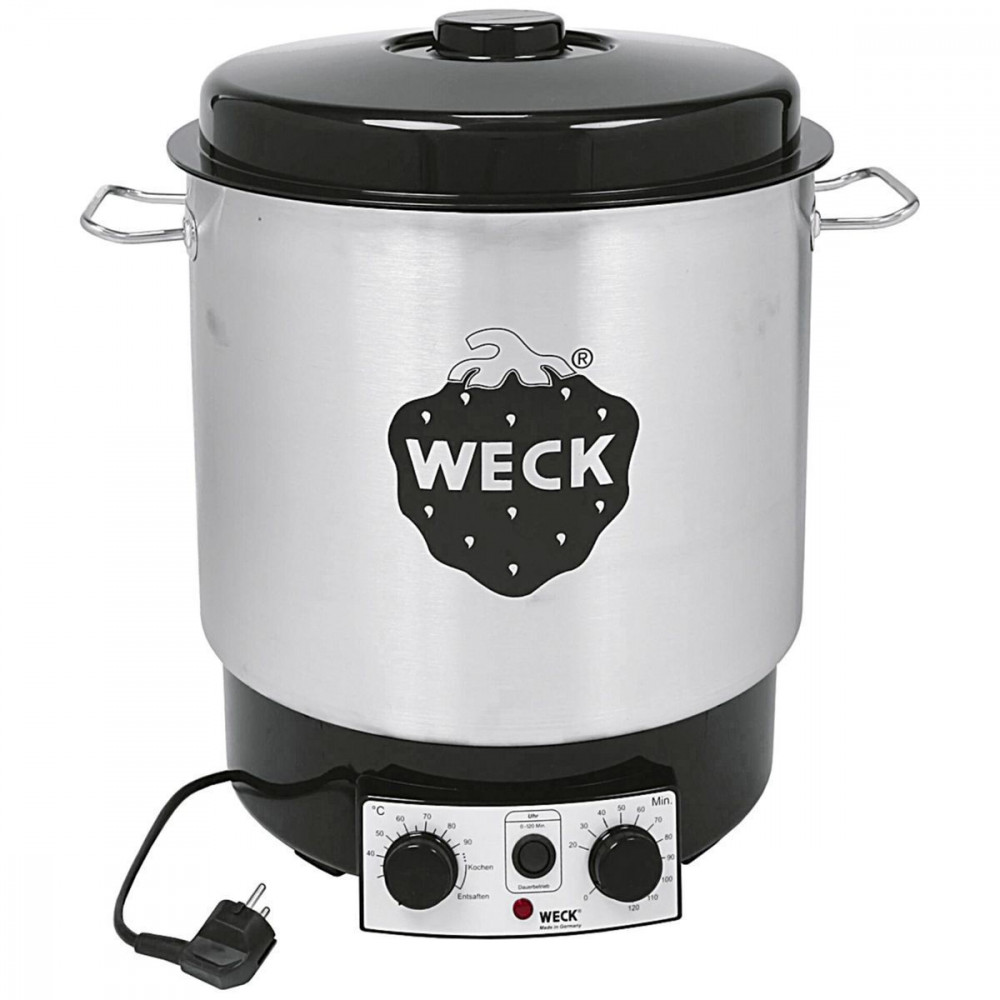 WECK Preserving Cooker Stainless Steel with Clock and Tap