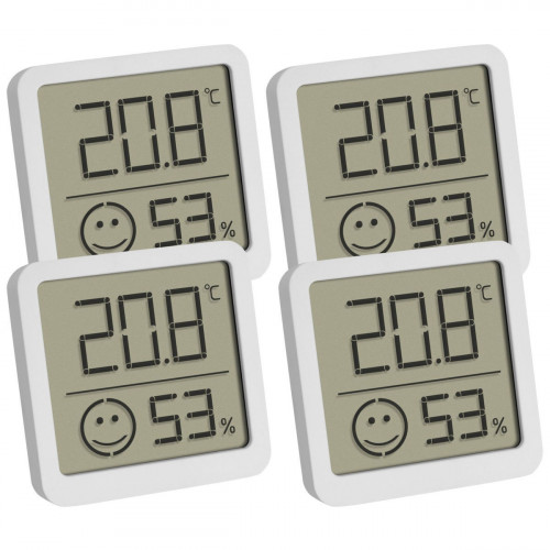TFA 30.5053.02.04 4-Pack white Digital Thermo Hygrometer