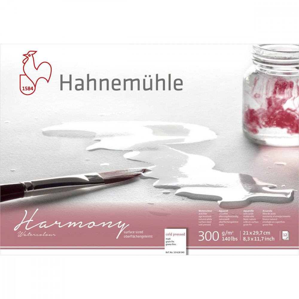 Hahnemühle Harmony Watercolour cold pressed 12 Sheets 300 g A4