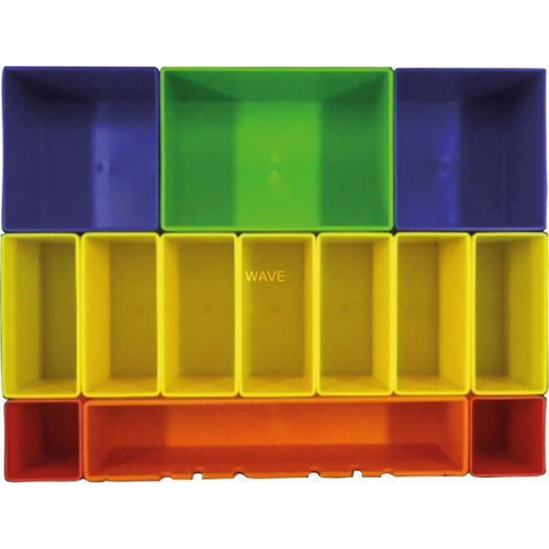 Makita P-83652 box insert with coloured boxes