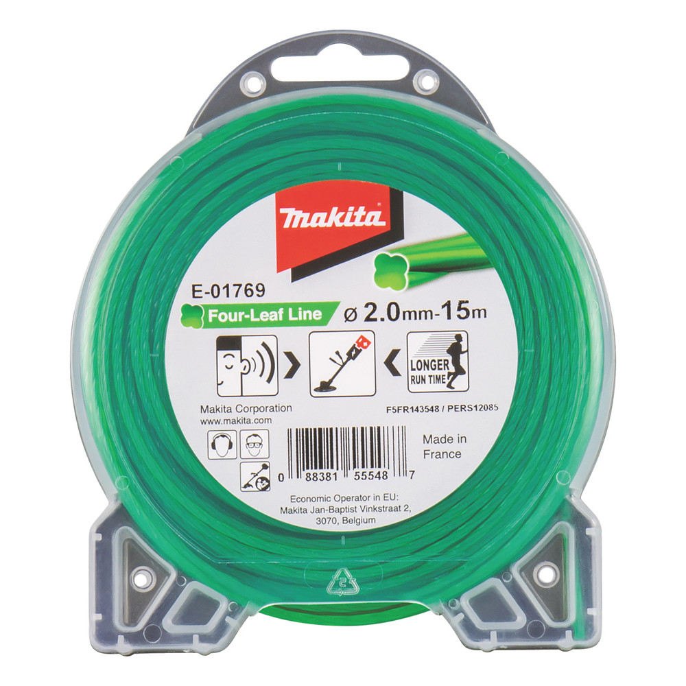 Makita E-01769   Mowing String Four Leaf 2,0mmx15m