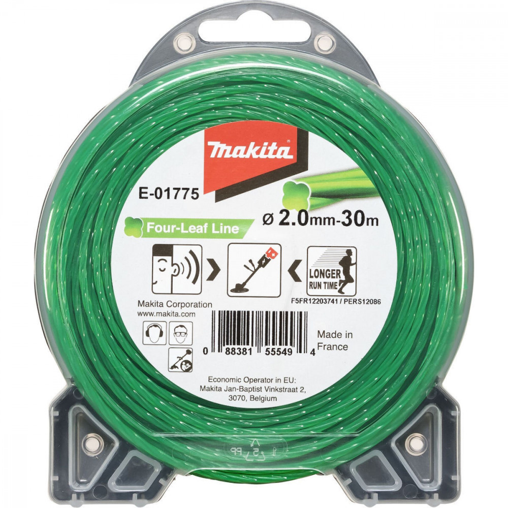 Makita E-01775  Mowing String Four Leaf 2,0mmx30m