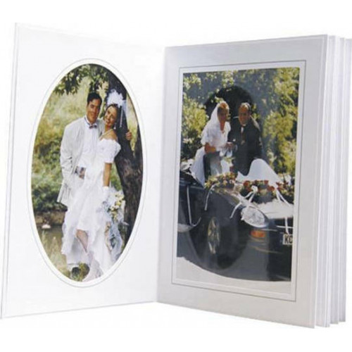 1x125 Daiber Passepartouts 13x18 white/grey line
