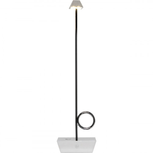 Broggi Lampada Bugia chromed rechargeable