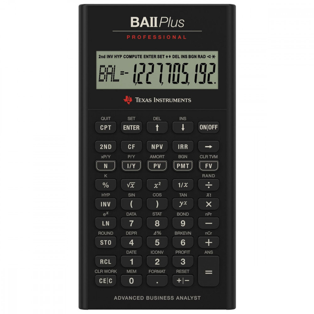 Texas Instruments BA II Plus Professional IIBAPRO/FC/3E12/A