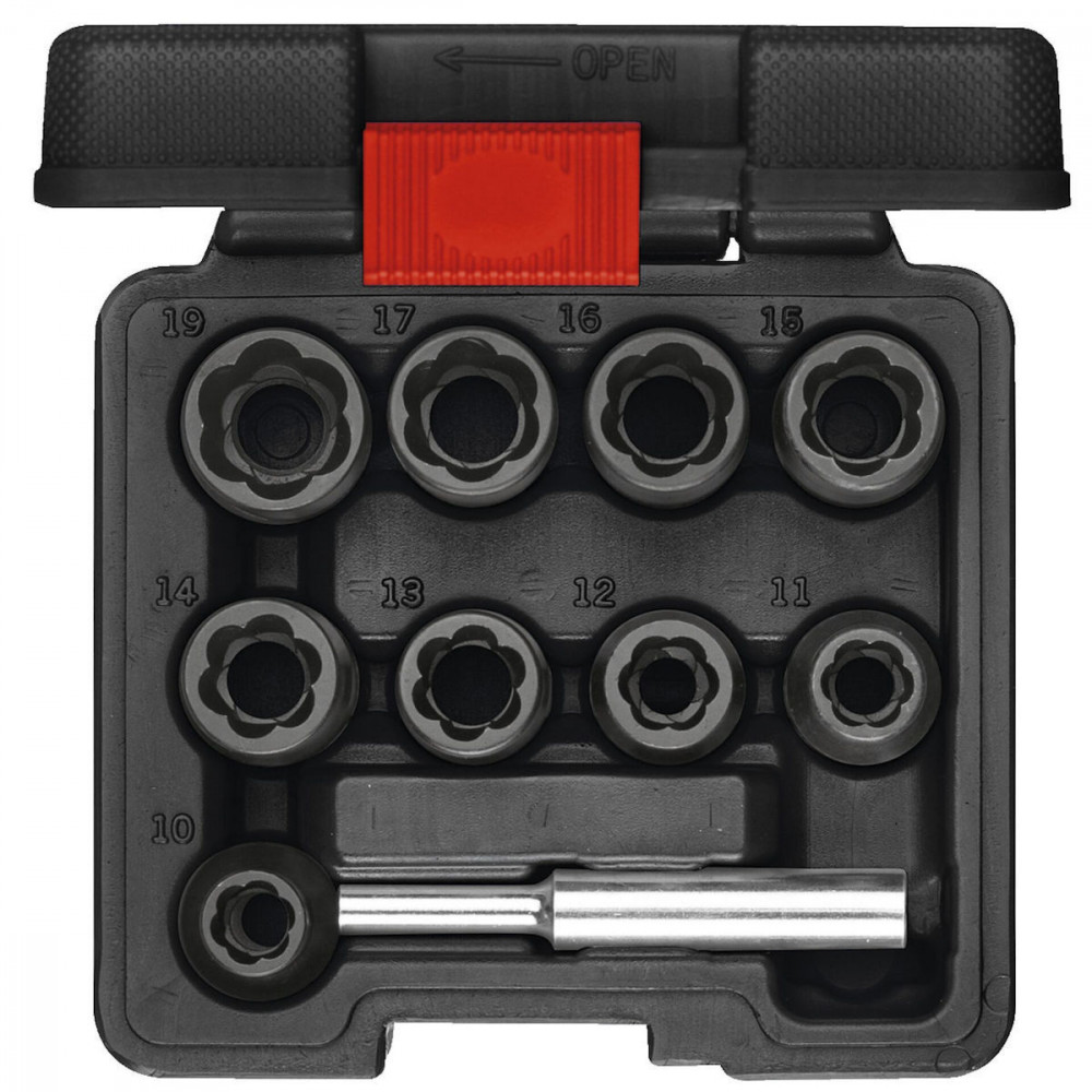 GEDORE red Spiral Flute Extractors 1/2  10-piece