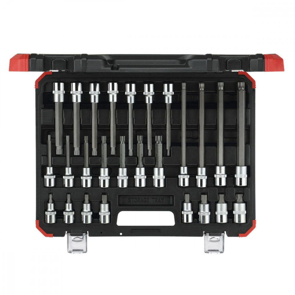GEDORE red Screwdriver Bit Sockets 1/2 XZN 26-pieces