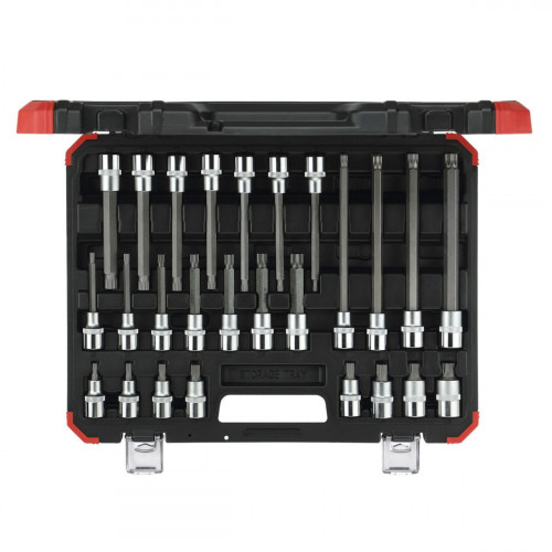 GEDORE red Screwdriver Bit Sockets 1/2 XZN 26-pieces