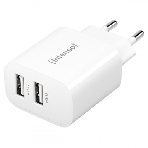 Intenso Power Adapter W24AA 2x USB-A 24W       white