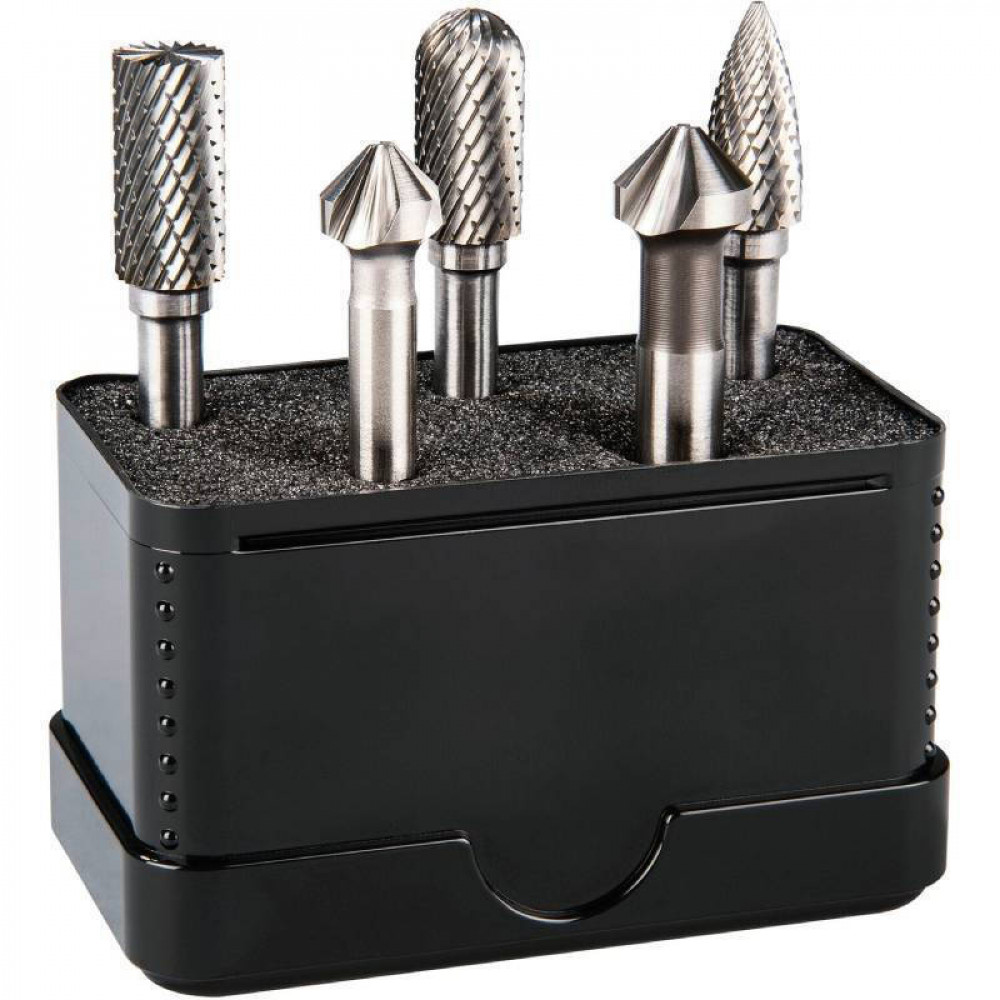 Alpen Kombi-Set 5-pcs. HM Rotary Burrs + 2 UGT Countersinks
