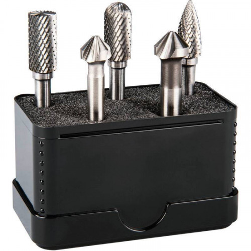 Alpen Kombi-Set 5-pcs. HM Rotary Burrs + 2 UGT Countersinks