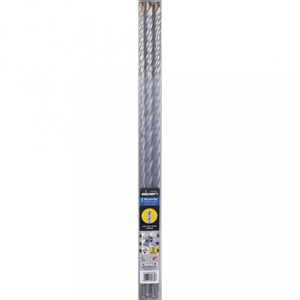 Alpen Set SDS+ 5 pcs. (875) FOR CE X