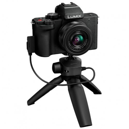 Panasonic Lumix DC-G100D black + H-FS 12-32 + DMW-SHGR2