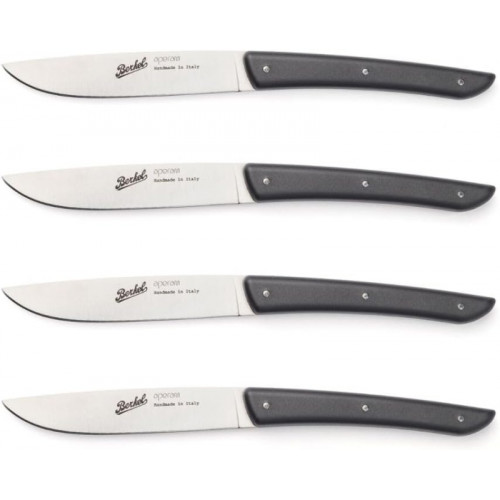 Berkel steak knife set 4-pcs. Color black