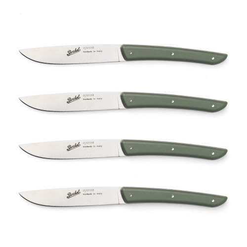 Berkel steak knife set 4-pcs. Color green