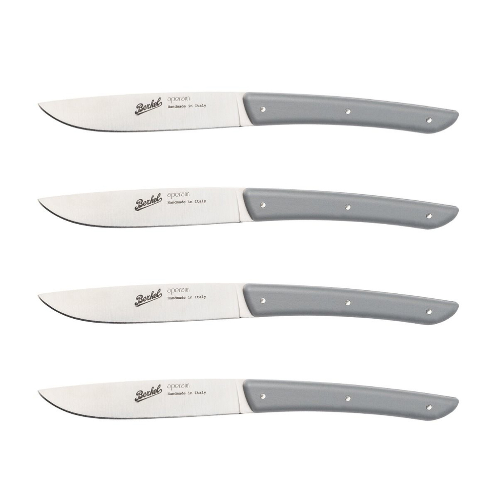 Berkel steak knife set 4-pcs. Color grey
